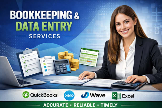 do bookkeeping data entry in quickbooks xero excel