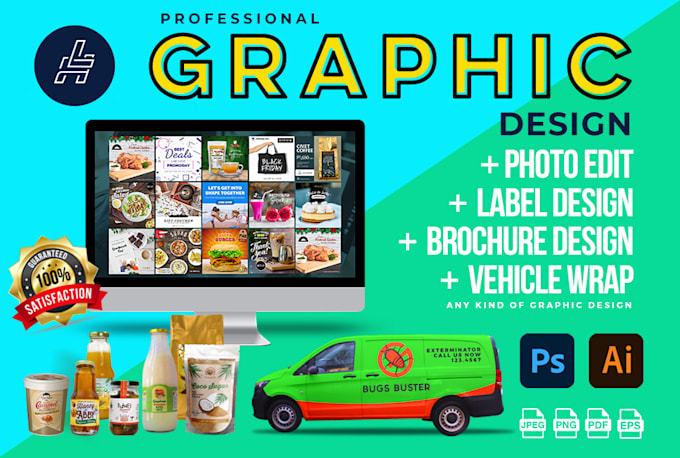 do fast and attractive graphic design