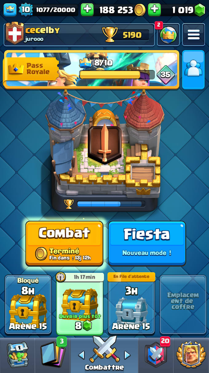 give a deck for your  arena