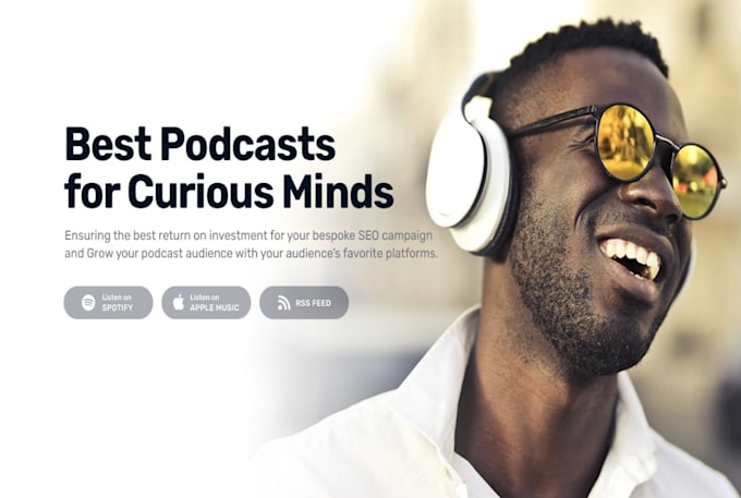 design a premium podcast website for your podcast show