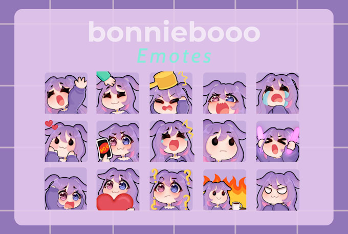 draw professional twitch emotes, badges and panels