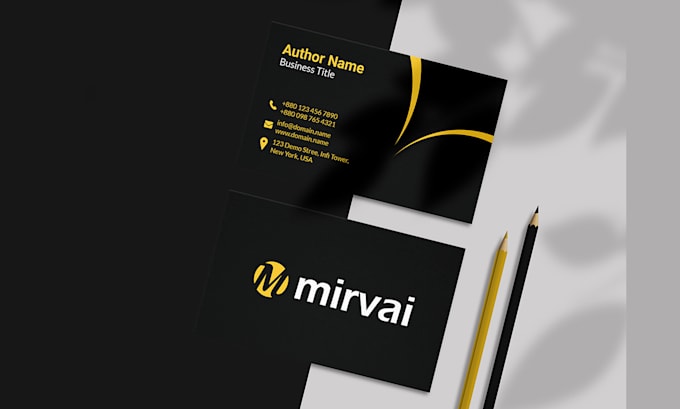 do minimal business card and stationary design