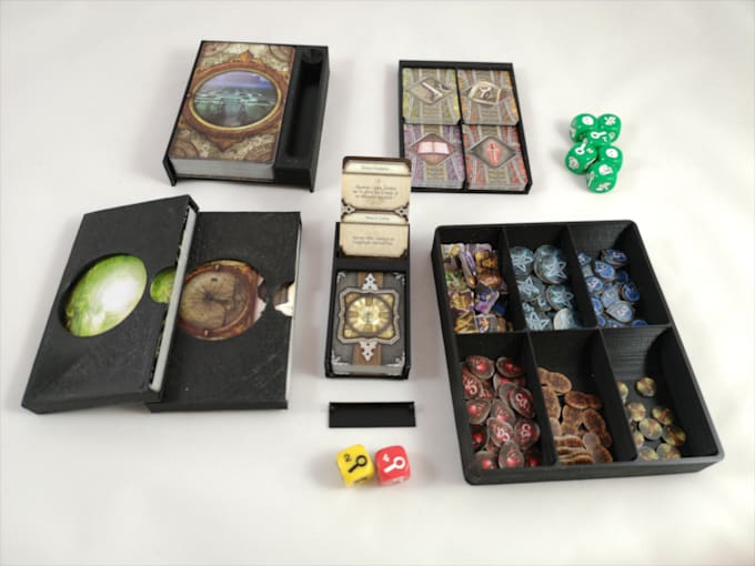 design personalized storage, organizer for your board game