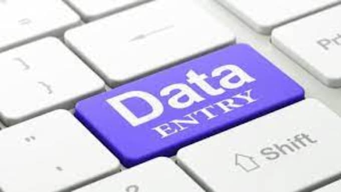 do any type of data entry wok