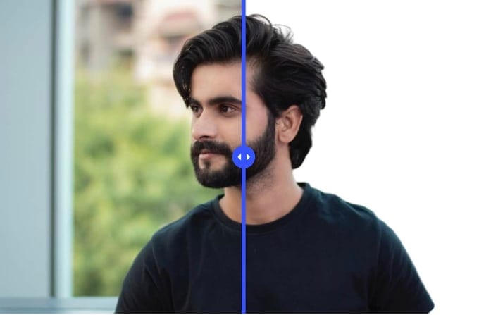 background removal, resize and crop picture