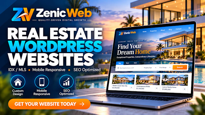 design your real estate website in wordpress with idx mls
