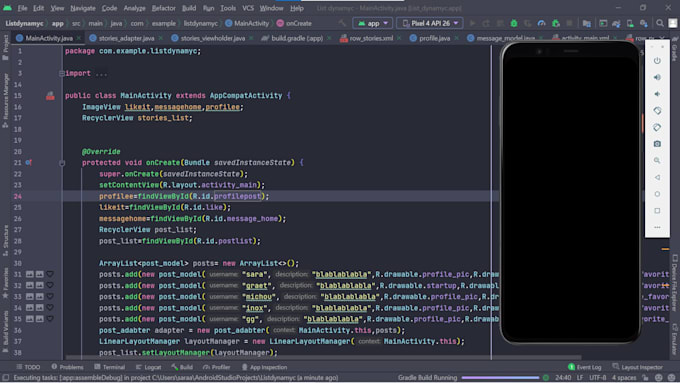 Develop mobile app for android with android studio java by Saraalio ...