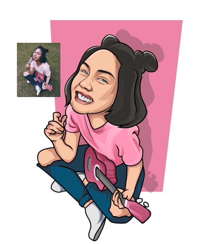 make amazing big head caricature from your photo