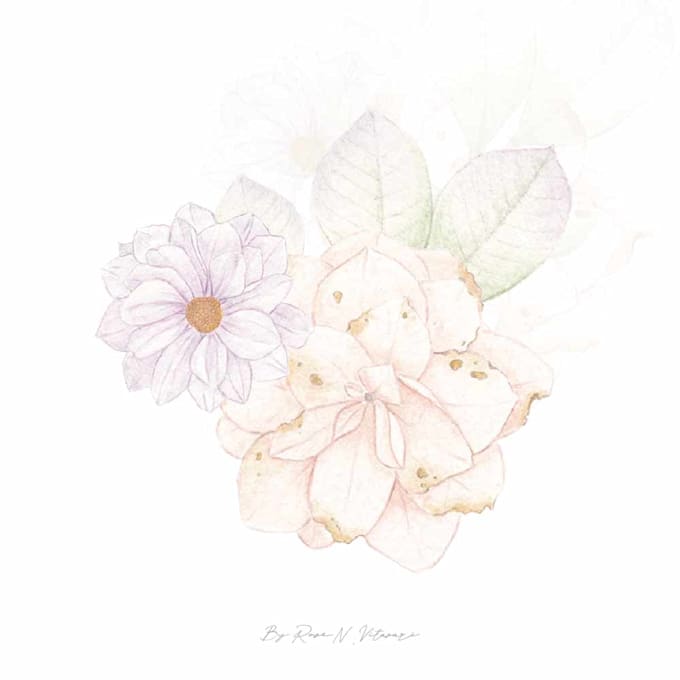 paint digital watercolor botanical illustration