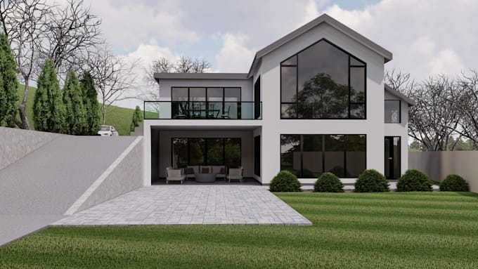 design exterior architectural 3d rendering
