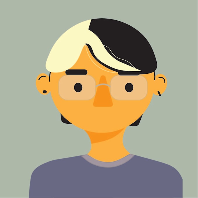 create a flat design character illustration