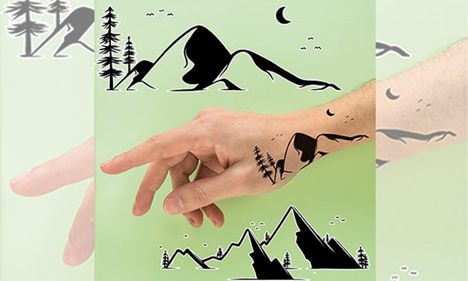drawn and design cute simple tattoo based on your concept