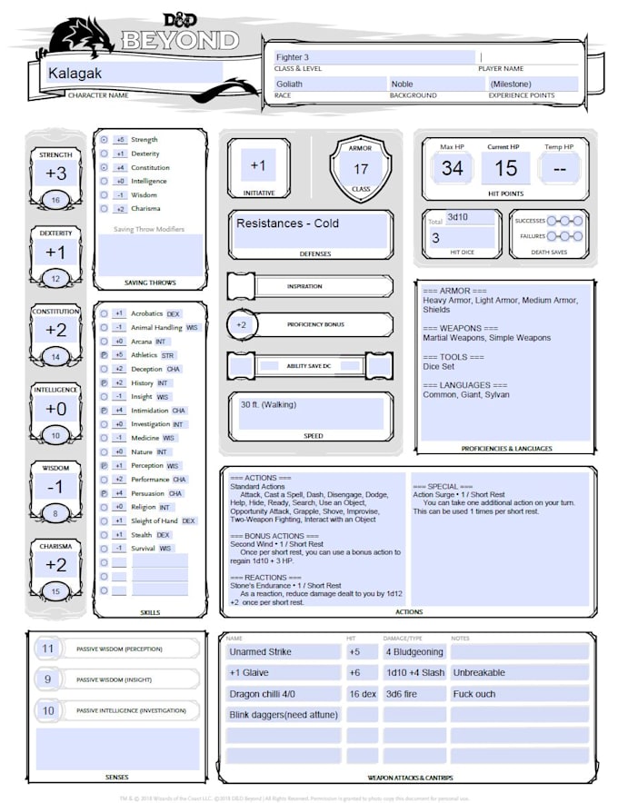 help you make a dnd character