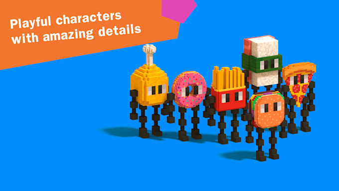 create voxel art characters, props, and environments for your game