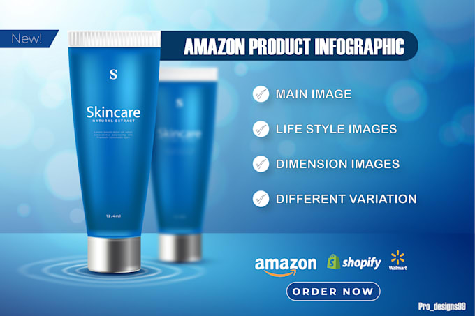 design amazon listing images, and products infographics