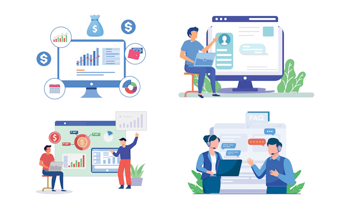 create vector illustration of website, app, icon and artwork into high quality