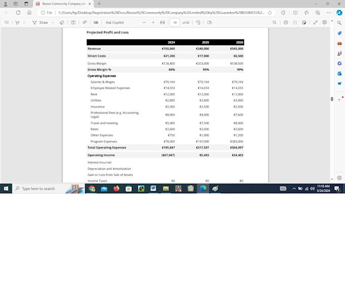 write a nonprofit business plan