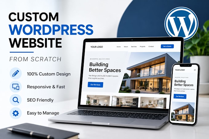 build a custom wordpress website from scratch