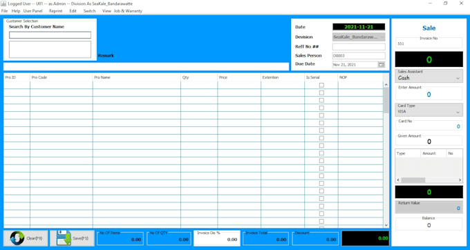 do desktop application like pos system