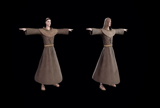 3d character model for 3d printing or games and purposes