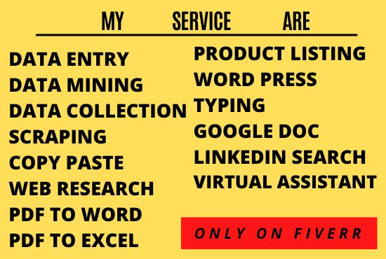 do fastest data entry, data collection, internet research