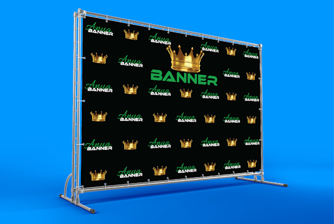 design a clean backdrop or step and repeat within 3 hous