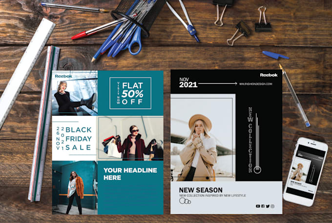 design modern and professional flyer