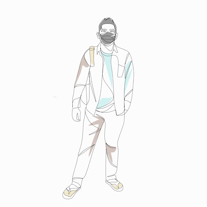 draw one line art for you