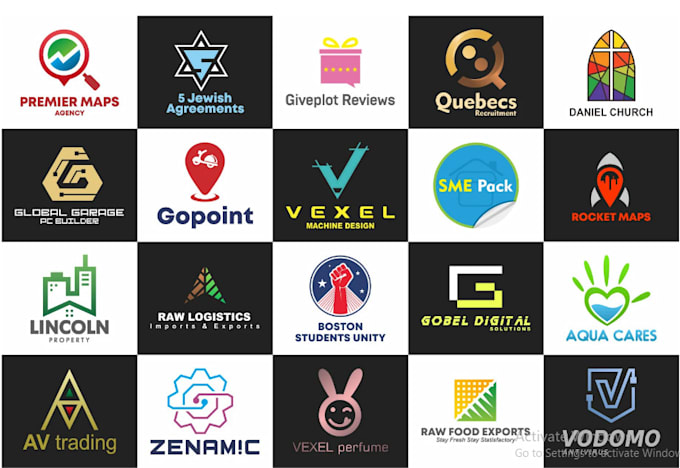professional to design flat or versatile logo