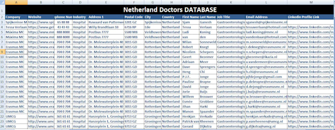 make doctor email list, physician and dentist lead generation