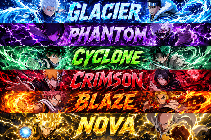 design anime banner for social media