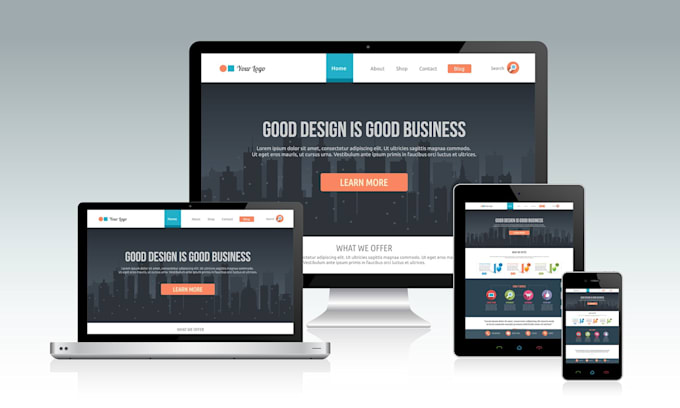 develop responsive web site design or web design