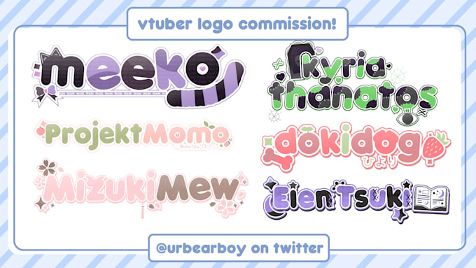 design a cute vtuber logo