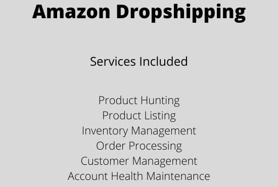 be your amazon dropshipping virtual assistant
