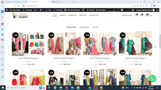 list variable products on the website, ebay, etsy