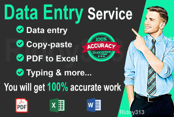 do data entry, copy paste, web research, and excel data