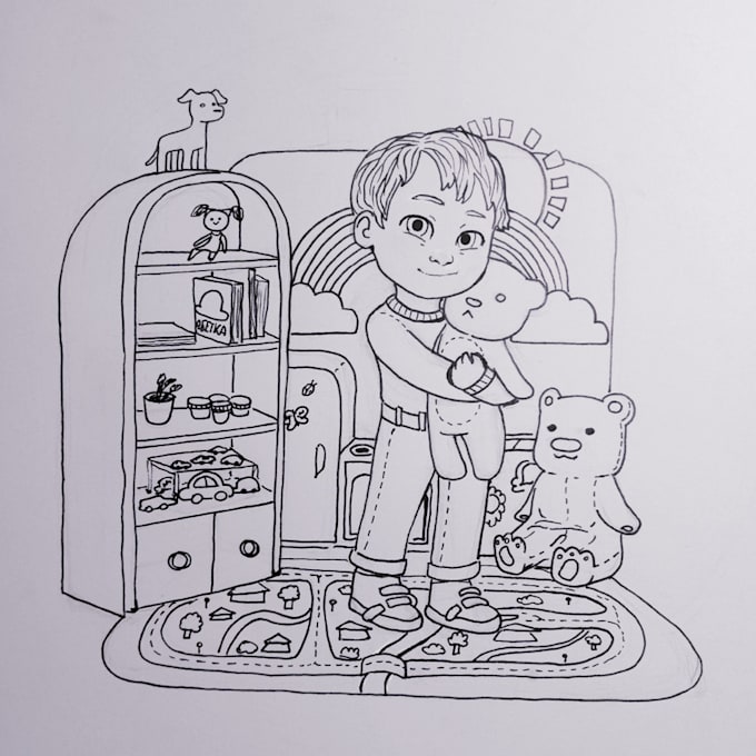 draw your child in my cartoonish style