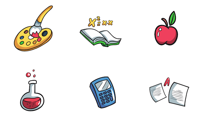design unique graphics vector line icon, cute doodle icon