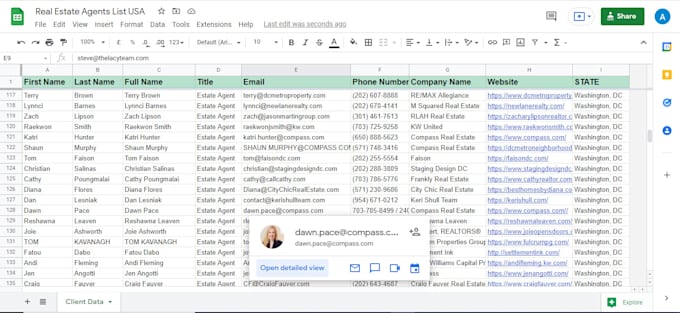 find real estate agents, broker and relators email list