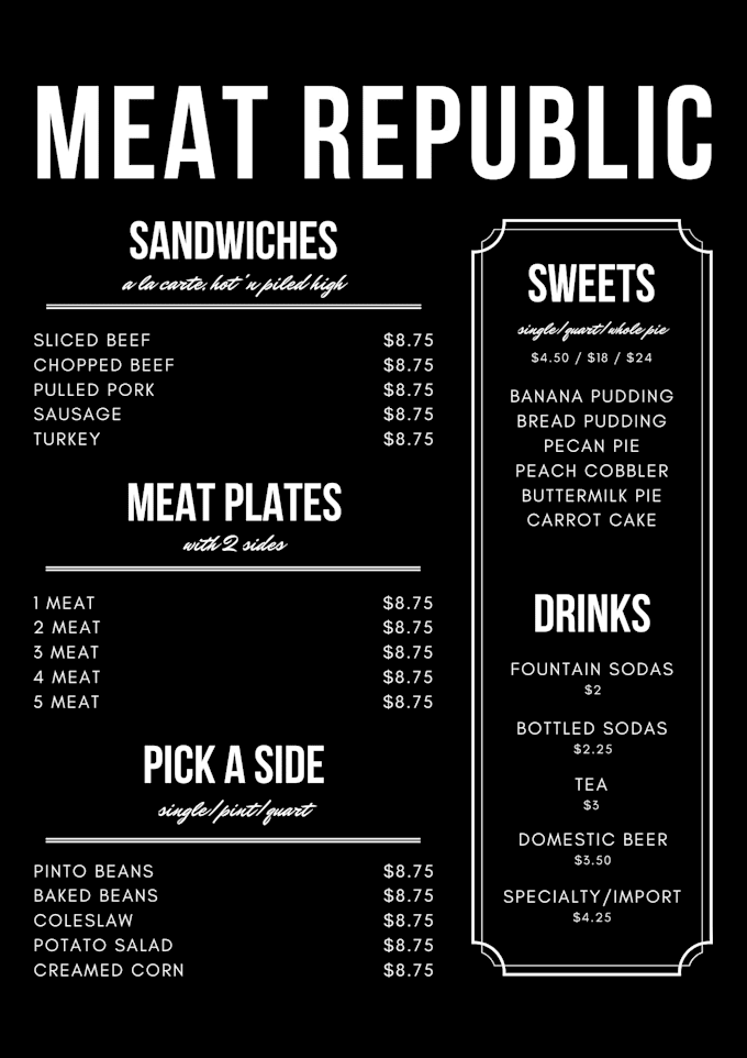Create a theme based menu for your cafe or restaurants by ...