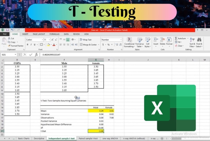 data analysis excel functions