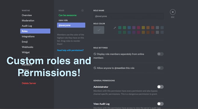create a vibing professional discord as soon is possible