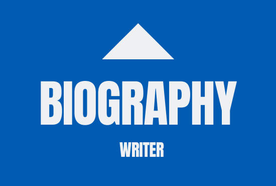 be your amazing biography writer