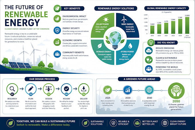 design a modern, professional, and custom infographic