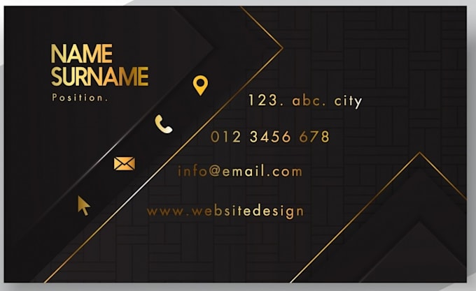 unique luxury visiting card