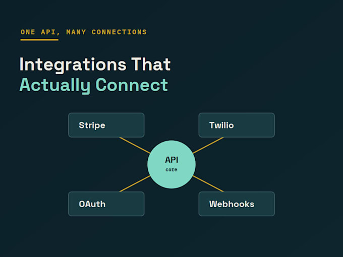 develop custom API and backend solutions using nodejs