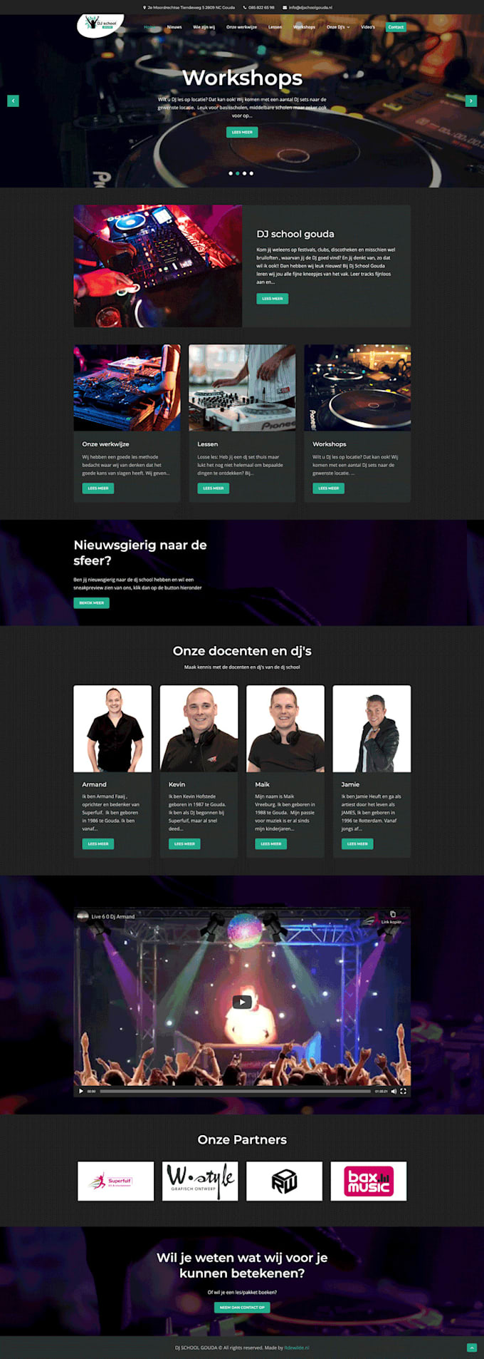 creates a full responsive websites