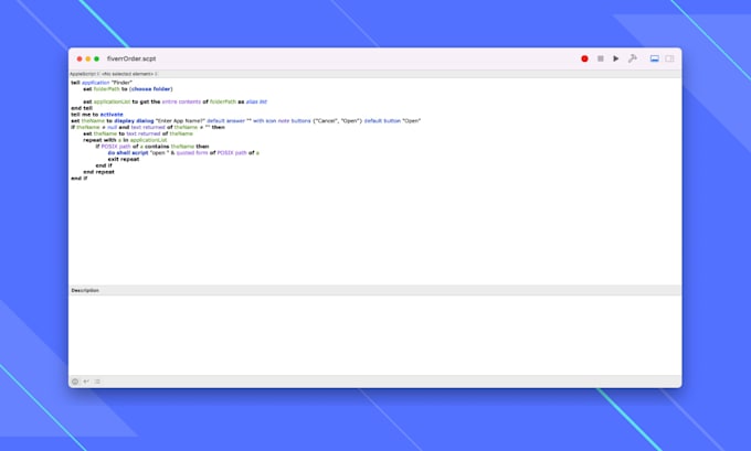 create automation for mac with applescript