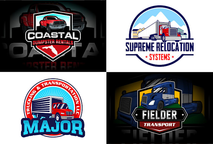 do transport logistic and trucking logo within 24 hours