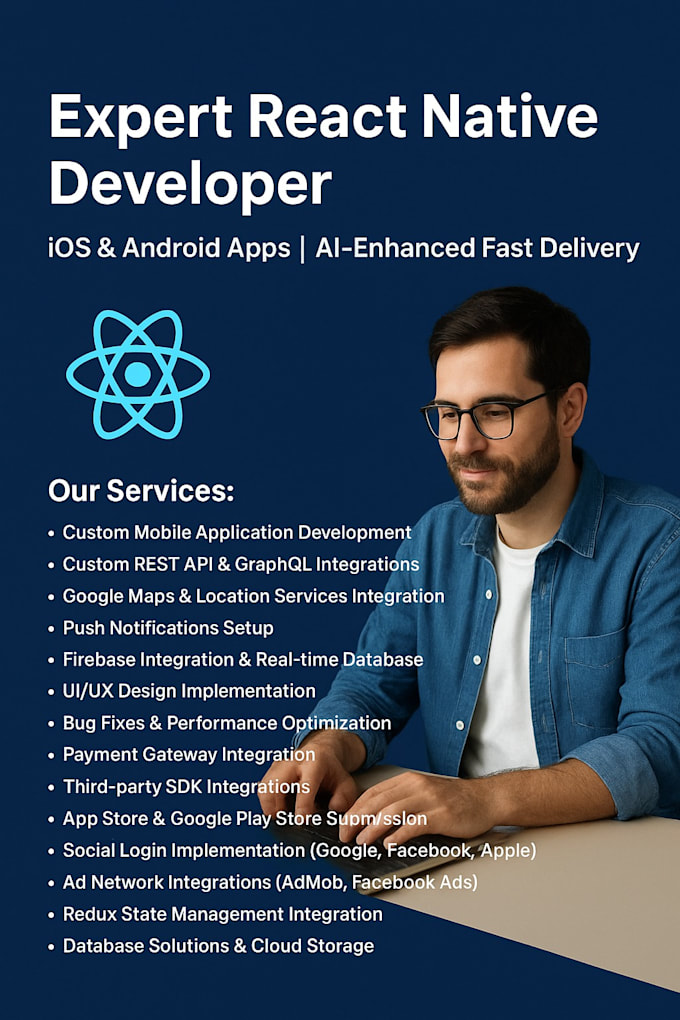build your app, debug, improve performance with react native